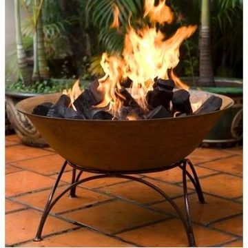 Weather Resistant Corten Steel Outdoor Patio Firepit for Warming Garden Decoration