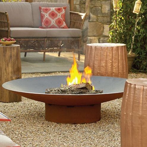 Corten steel fireproof bowl pit built outdoor corten steel fireproof fireplace