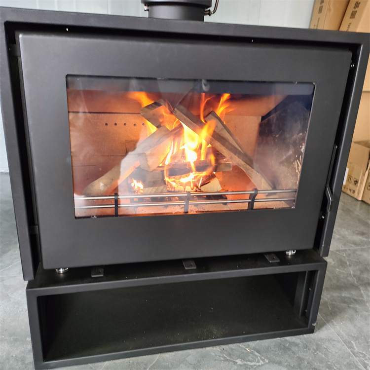 double door wood burning stove wood-burning stove freestanding  fireplace supplier