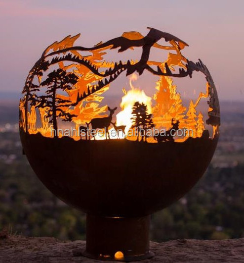 Corten Weathering Steel Fire Bowl Ring And Mild Steel Fire Ring