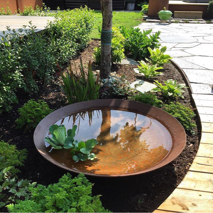 China supplier corten steel pond water pool fountain