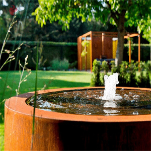 Outdoor garden ornament funny large water fountain steel waterfalls and fountain water garden indoor water fall fountain