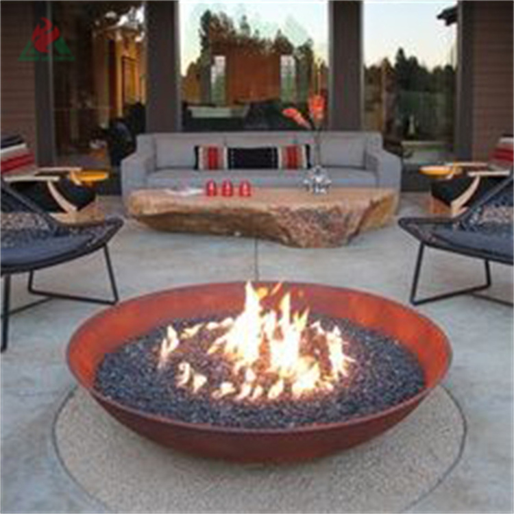 100cm corten steel fire pit and water bowl corten steel extra large fire pit and water bowl