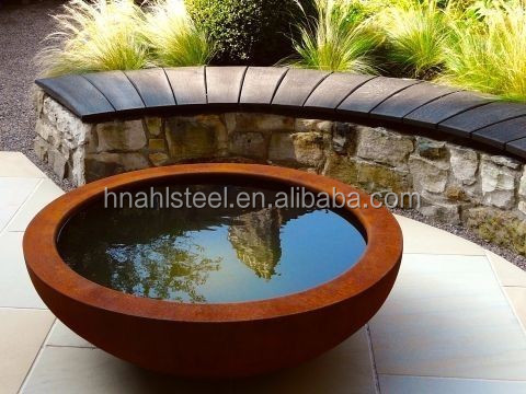 China supplier corten steel pond water pool fountain