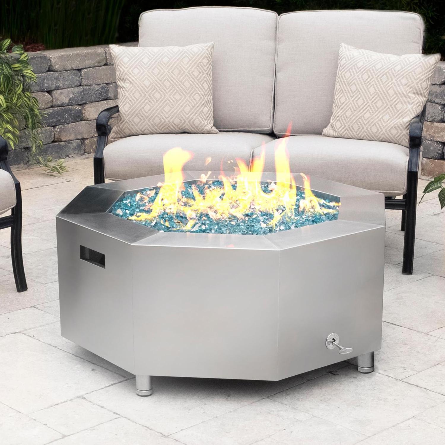 Garden fire pit natural gas corten steel fireplace fire pit courtyard