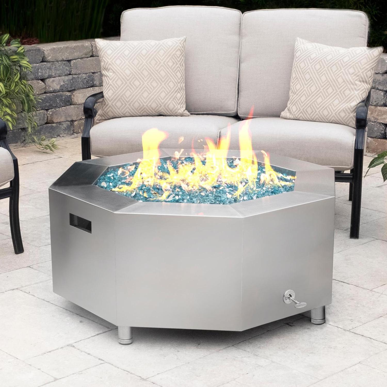 Garden fire pit natural gas corten steel fireplace fire pit courtyard landscape