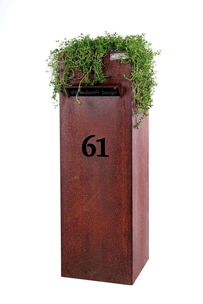 Free standing home use rustic metal outdoor mail box letter box