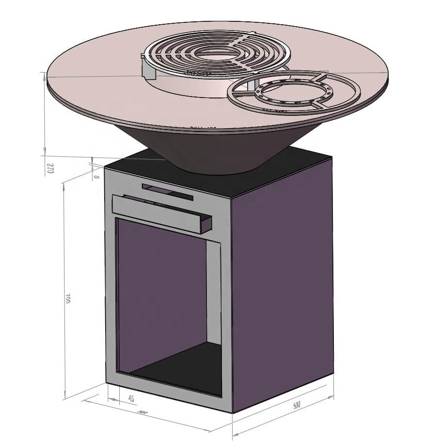 Metal barbecue canopy outdoor party fire pit with grill wood BBQ Grill