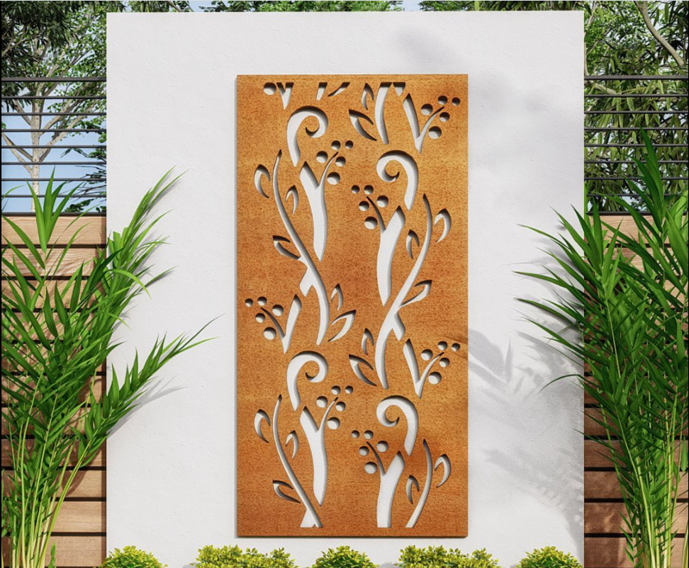 Laser Cutting Corten Steel Metal Wall Art Designs