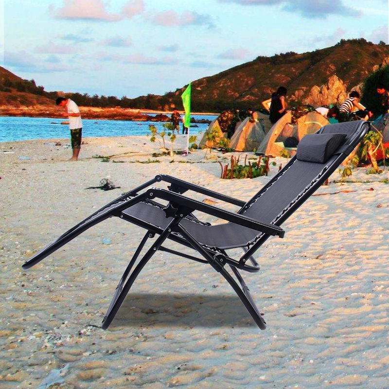 High Quality Lightweight Zero Gravity Chair Recliner Beach Long Chair Outdoor Sun Lounge Chair