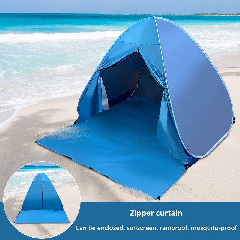 Easy Up Instant Automatic Pop Up Sunshade Beach Tent Umbrella Foldable Uv Protection Shade Tent Beach