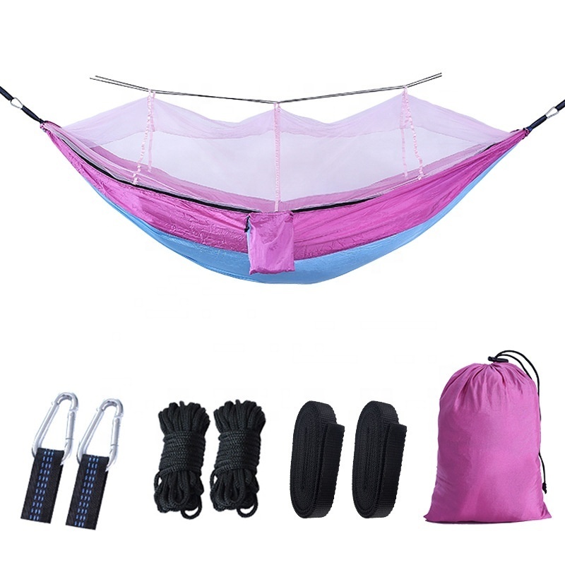 Portable 1 - 2 Person Outdoor Foldable Waterproof Hanging Beach Hammock Suspended Camping Tree House Tent Tent Hanging Bed