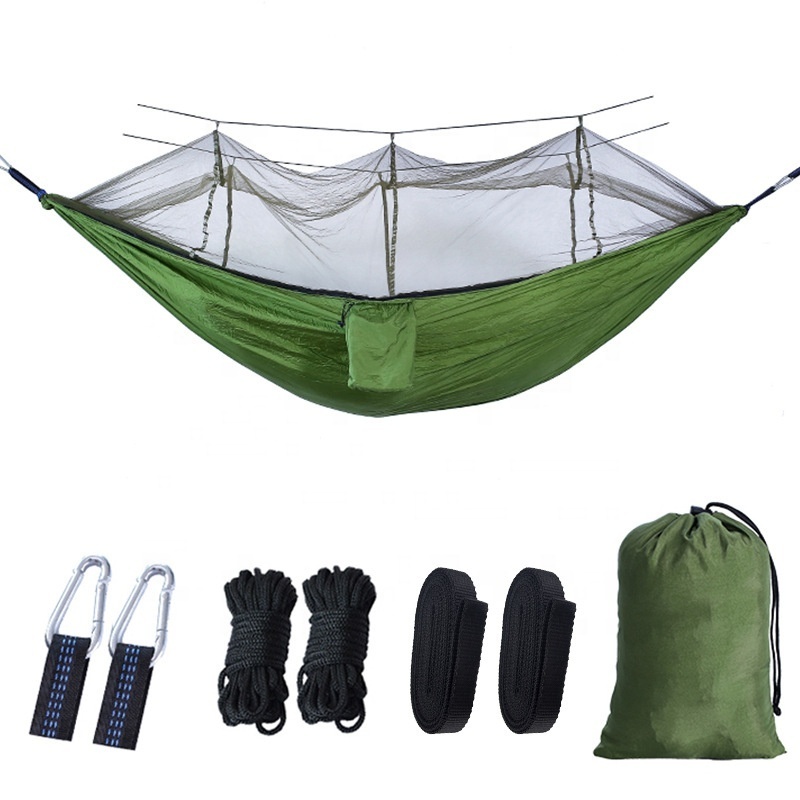 Portable 1 - 2 Person Outdoor Foldable Waterproof Hanging Beach Hammock Suspended Camping Tree House Tent Tent Hanging Bed