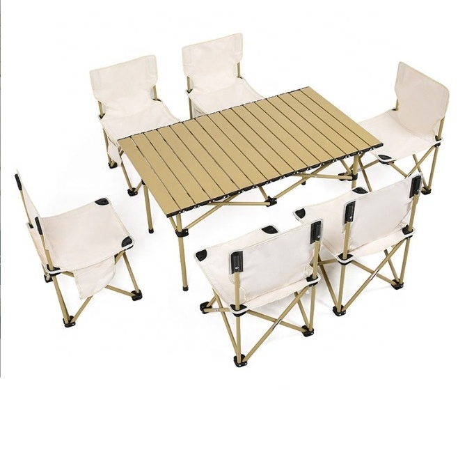 Outdoor Furniture Portable Folding Picnic Dining Table And Chairs Garden Picnic Patio Foldable Camping Table Chair Set