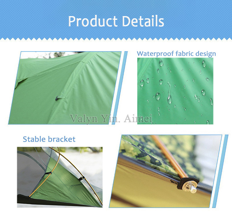 Waterproof 2 Layers Mosquito Net Hammock Tent Tree Tent House Black 3 Person Camping Outdoor Hanging Tree Suspended Tent