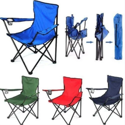 Lightweight Outdoor Beach Fishing Lounge Folding Camping Chair With Cup Holder