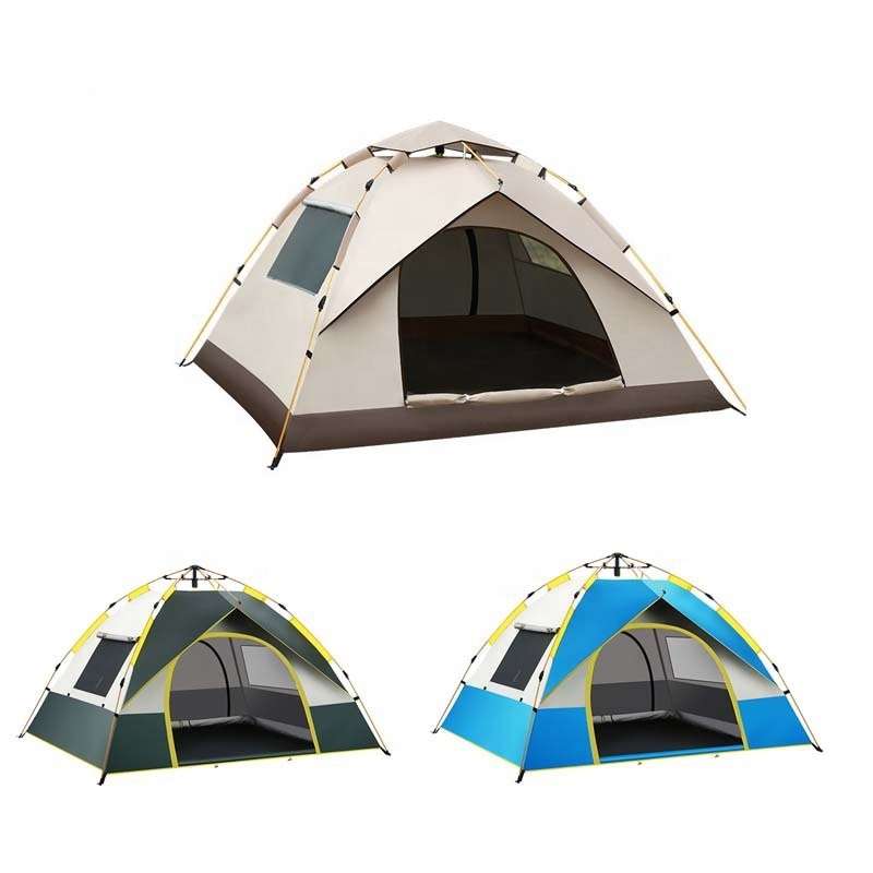 Wholesale Automatic Camping Tent Outdoor Quick Opening Rainproof Tent Hiking Portable 2 Doors Waterproof tent