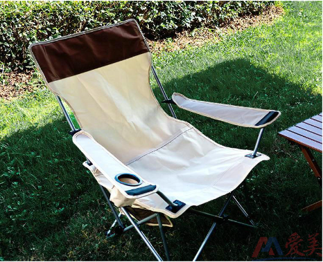 Lightweight Outdoor Beach Fishing Lounge Folding Camping Chair With Cup Holder