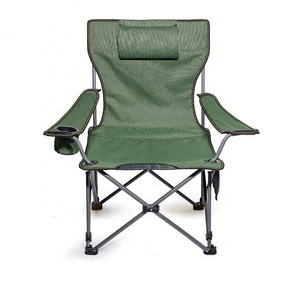 Lightweight Portable Easy Folding Lounge Beach Camping Chair Steel Pole Oxford Fabric Fishing Reclining Chair With Footrest