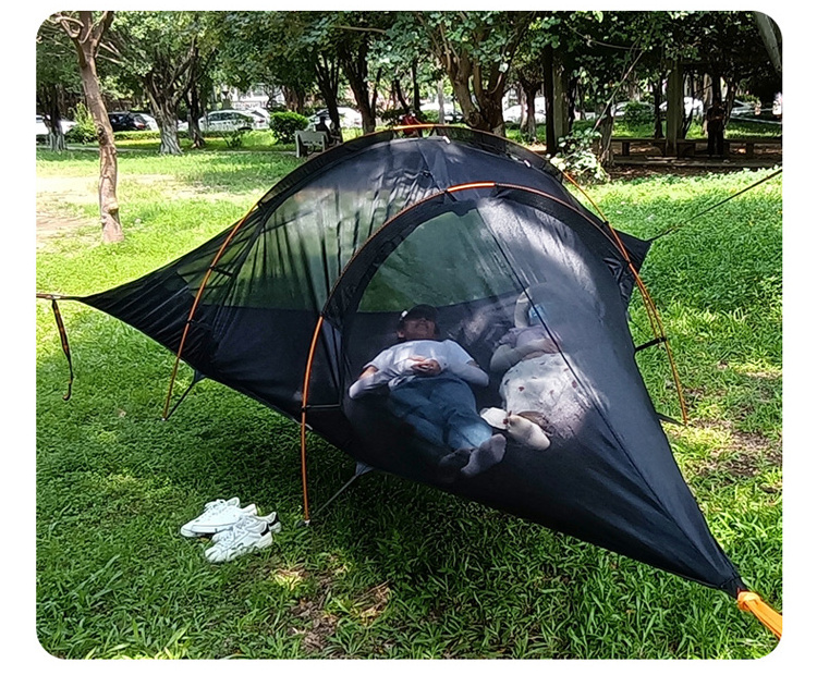 Hanging Tree Tent Double Hammock for Camping Hiking Backpacking Climbing Traveling Tent Quadrangle Tree Tent