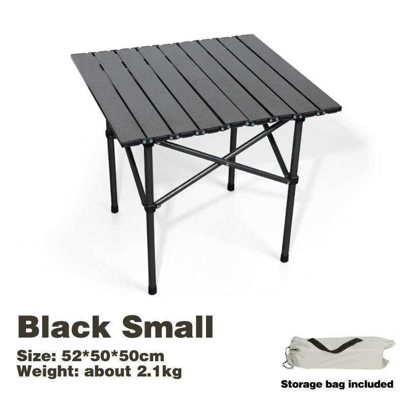 Portable camping table egg roll table Aluminum camping picnic Outdoor folding table and chair set