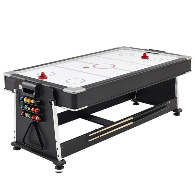 Indoor sports Equipment Multi Purpose Craft 7FT Folding Flip Convertible Dining Hockey Billiard  Game Snooker 4 in 1 Pool Table