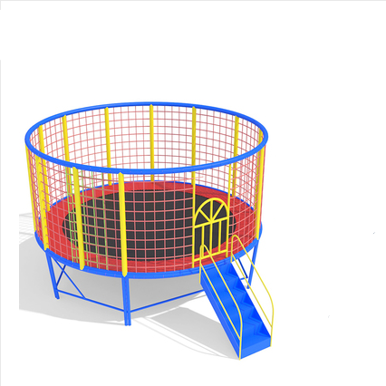 wholesale Commercial outdoor big trampoline stainless steel round kids with foam pit trampoline for sale with net protection