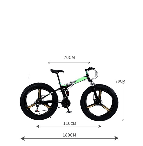 China Softtail Frame 26 Inch Carbon Fiber Adventurer Folding Mountain Bike With Fat Tire