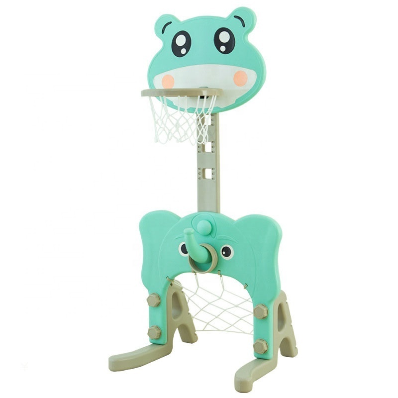 Factory Price Moveable Kids Indoor Plastic Basketball Stands Children Adjustable Basketball Hoop Stand For Baby