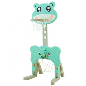 Factory Price Moveable Kids Indoor Plastic Basketball Stands Children Adjustable Basketball Hoop Stand For Baby