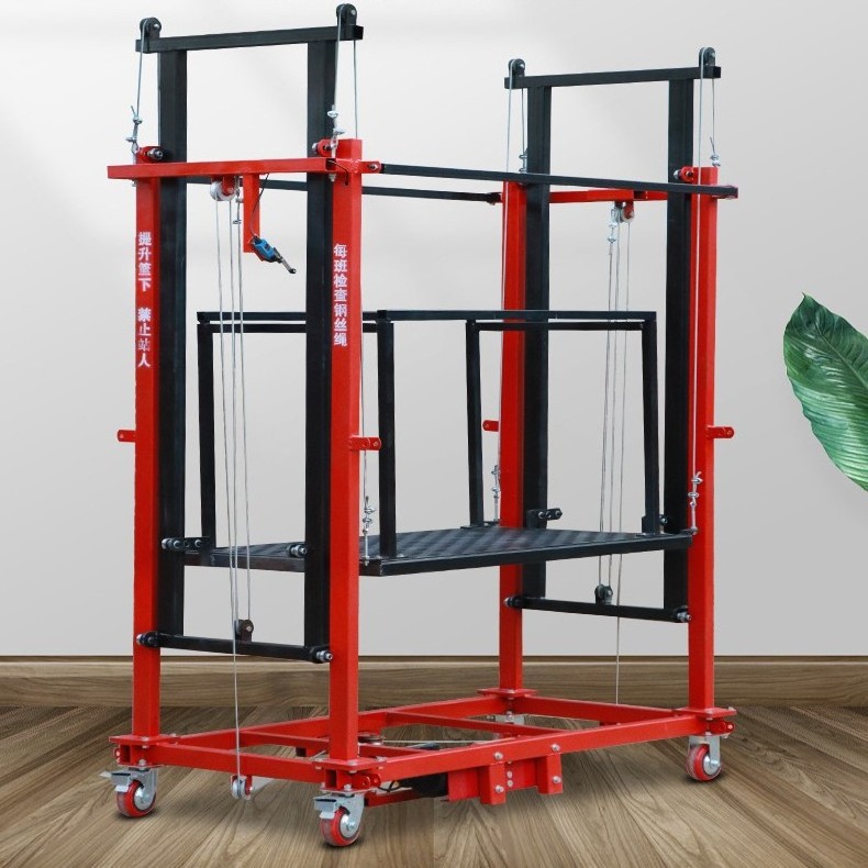 3m 5m 6m 300kg 500kg lift factory warehouse material handling material handling machine electric scaffolding