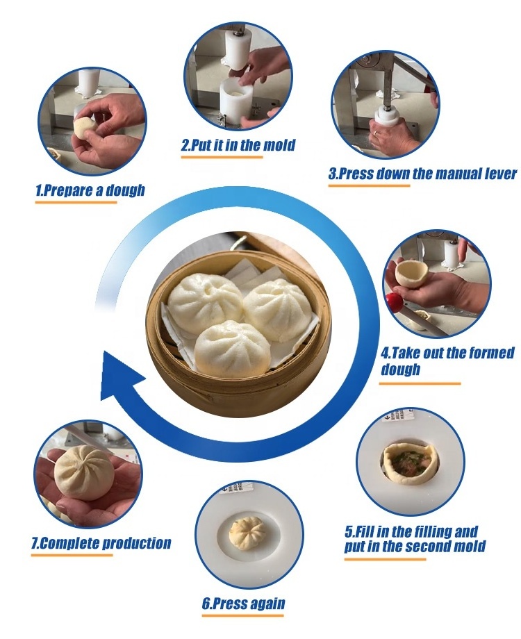 Small manual mini home ues steamed stuffed bun/baozi machine for cheap price