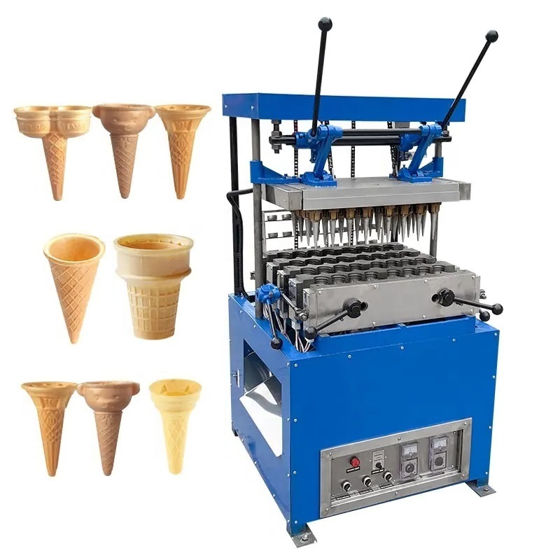 Automatic Edible Donut Ice Cream Tea Coffee Cone Cup Karachi Wafer Biscuit Bake Making Machine