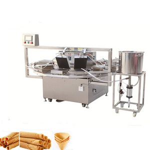 Industrial Commercial Stroopwafel Icecream Wafer Egg Roll Waffle Maker Ice Cream Cone Making Machine for Trade