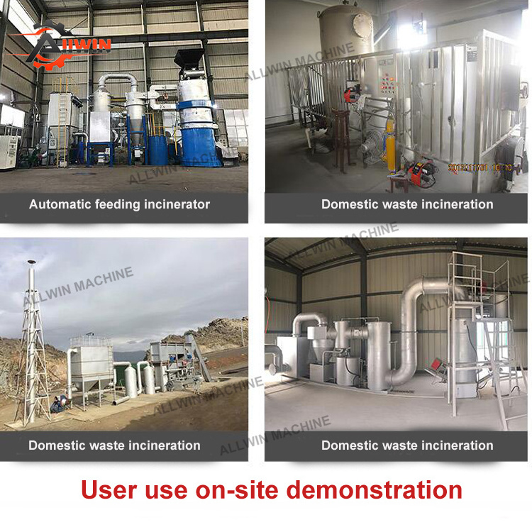 Solid waste incinerator animal cremation medical waste incineration and disposal in poultry and livestock farms