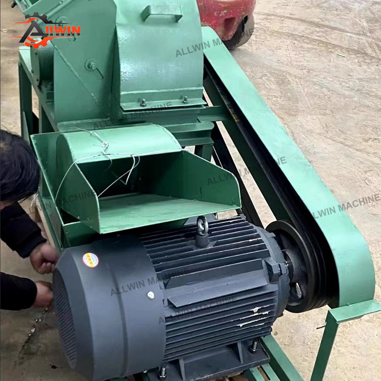 Wood Tree Branch Coconut Husk Crusher Machine Electric Wood Screen of Sawdust Wood Engines for Sale Iron Mini Gasoline Engine