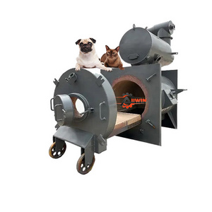 Portable animal pet dead poultry chicken farm waste incinerator /for pet crematorium