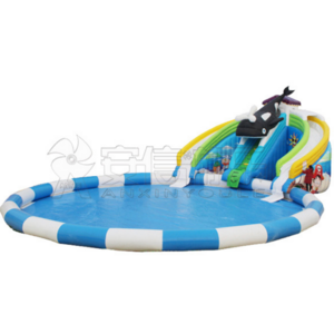 wholesale Commercial PVC large kids  adult Killer whale slide inflatable playground inflatable water park for kids