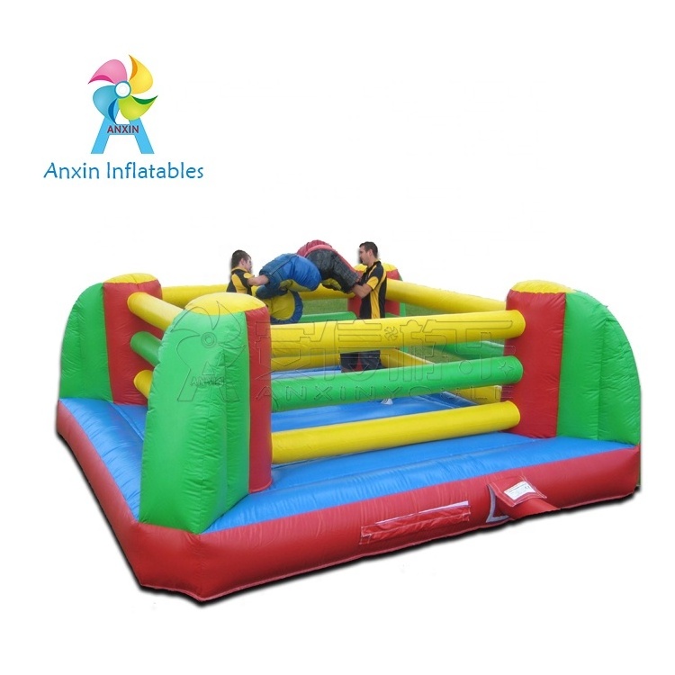 Commercial inflatable wrestling game sport arena bounce house boxing ring inflatable  boxing arena