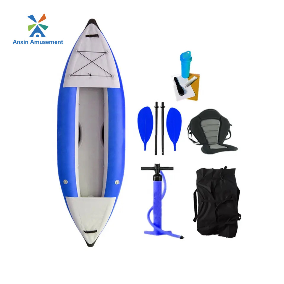 2023 Hot Selling Inflatable Team Competition Kayak Three Seater Kayak Pump + Backpack + Repair Bag Pedal Kayak 3 Person 3.1 - 4m