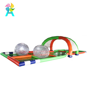 zorb ball track inflatable race track with PVC/TPU bubble zorb ball for kids