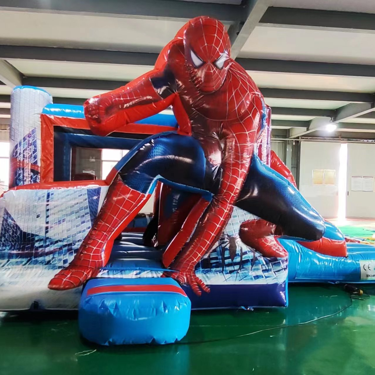 commercial spiderman spider man slide combo commercial kid inflatable castle jump bouncy castle bounce house with pool