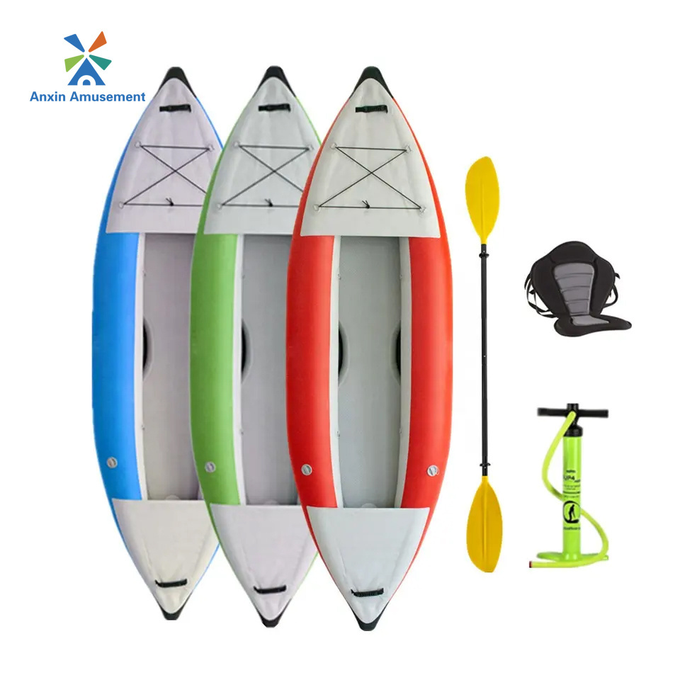 2023 Hot Selling Inflatable Team Competition Kayak Three Seater Kayak Pump + Backpack + Repair Bag Pedal Kayak 3 Person 3.1 - 4m