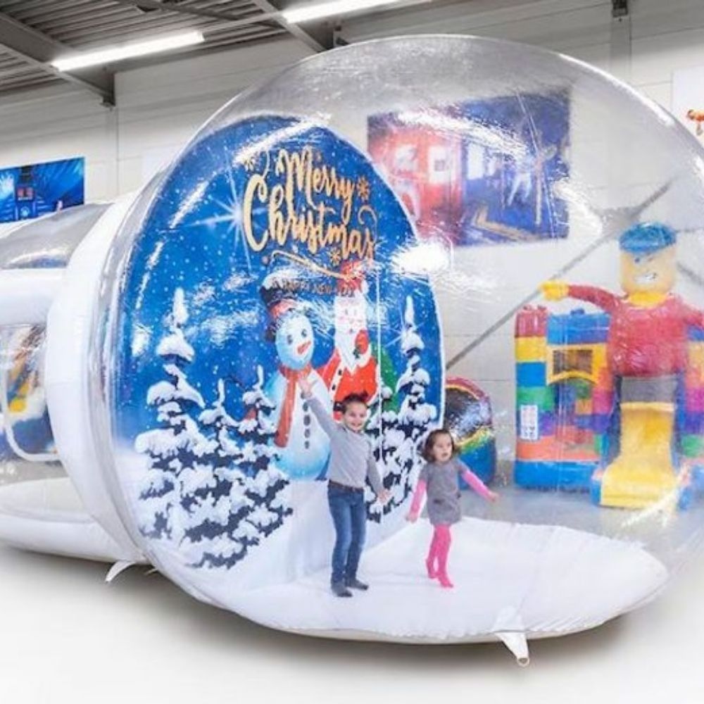 new style  pvc high quality  commercial rental  inflatable snowglobe tent  for children and adults