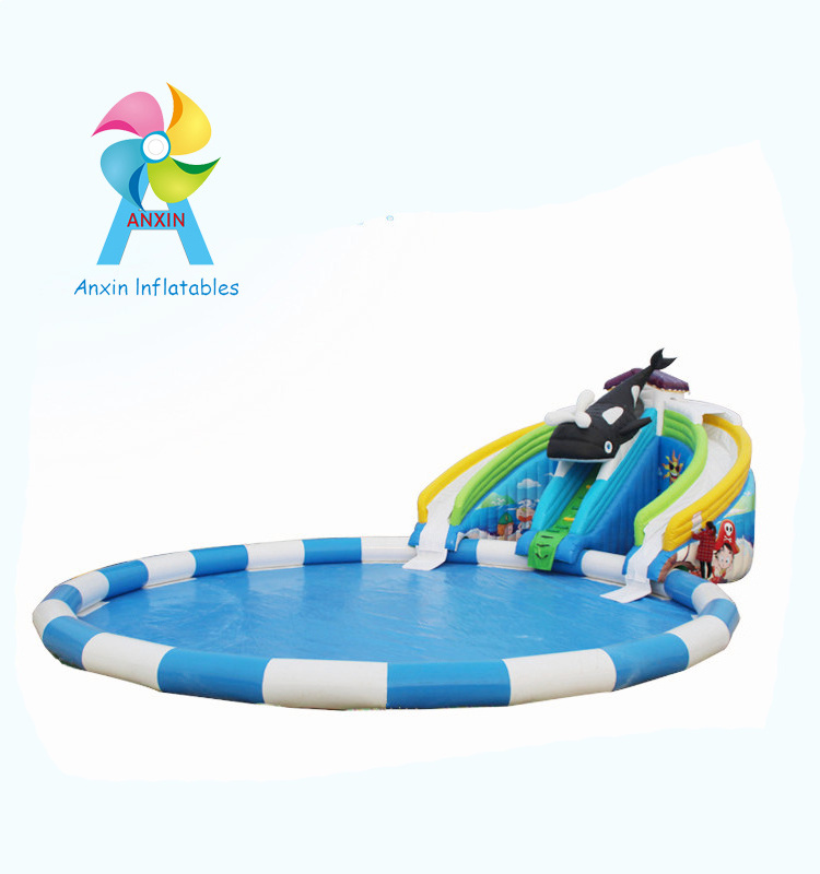 commercial rental  pvc inflatable  Killer Whale inflatable water park  customized size for children and adults