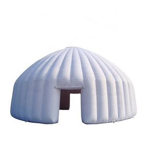 Strong pvc used inflatable white color Outdoor  waterproof dome tent/ inflatable yurt tent camping