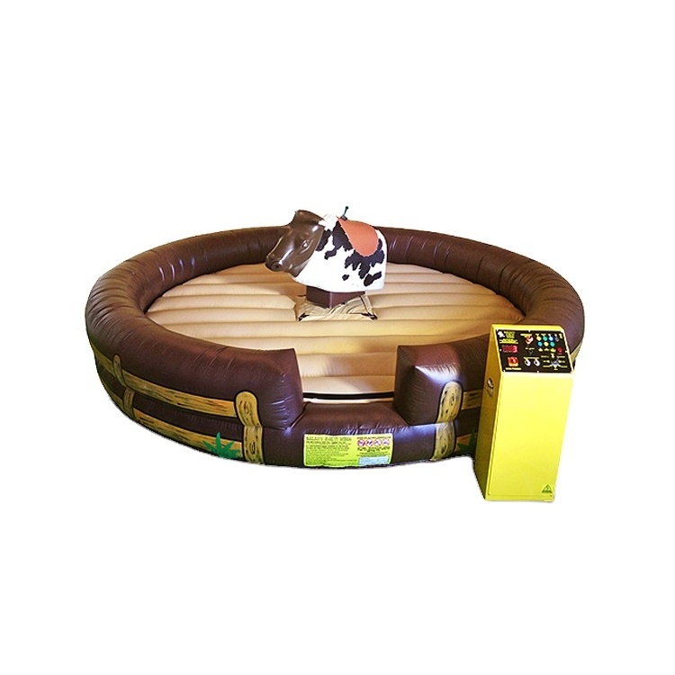 Wholesale price inflatable rodeo /mechanical bull riding machine equipment with mattress for sale