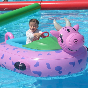 Wholesale commercial grade funny pool used inflatable electronic bumper boat for children