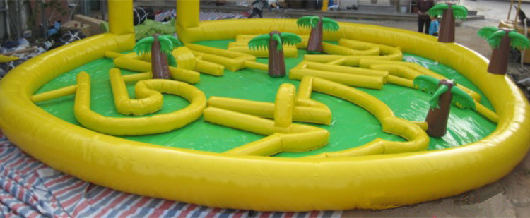 Outdoor game inflatable mini crazy golf game for sale