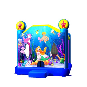 13x13 commercial grade mermaid inflatable module bounce house for kids party with free blower